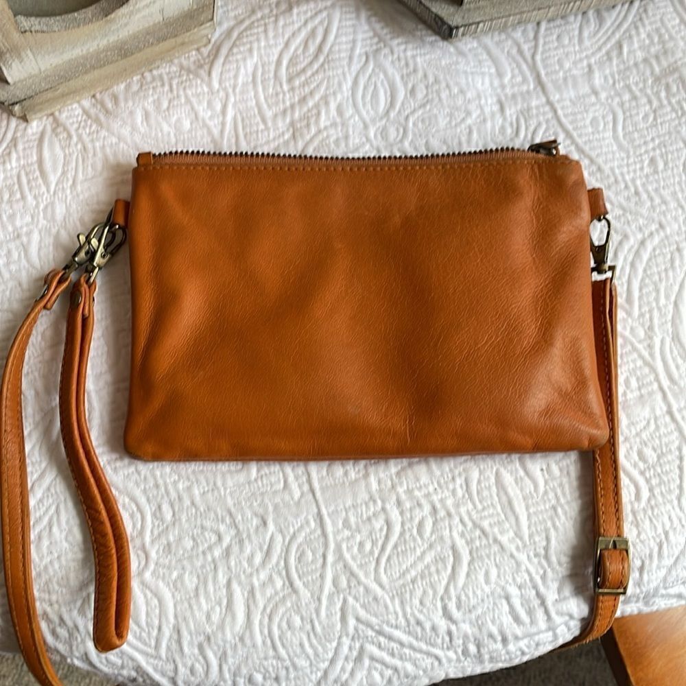 Cute Amerii Leather Crossbody and/or Clutch in good condition.